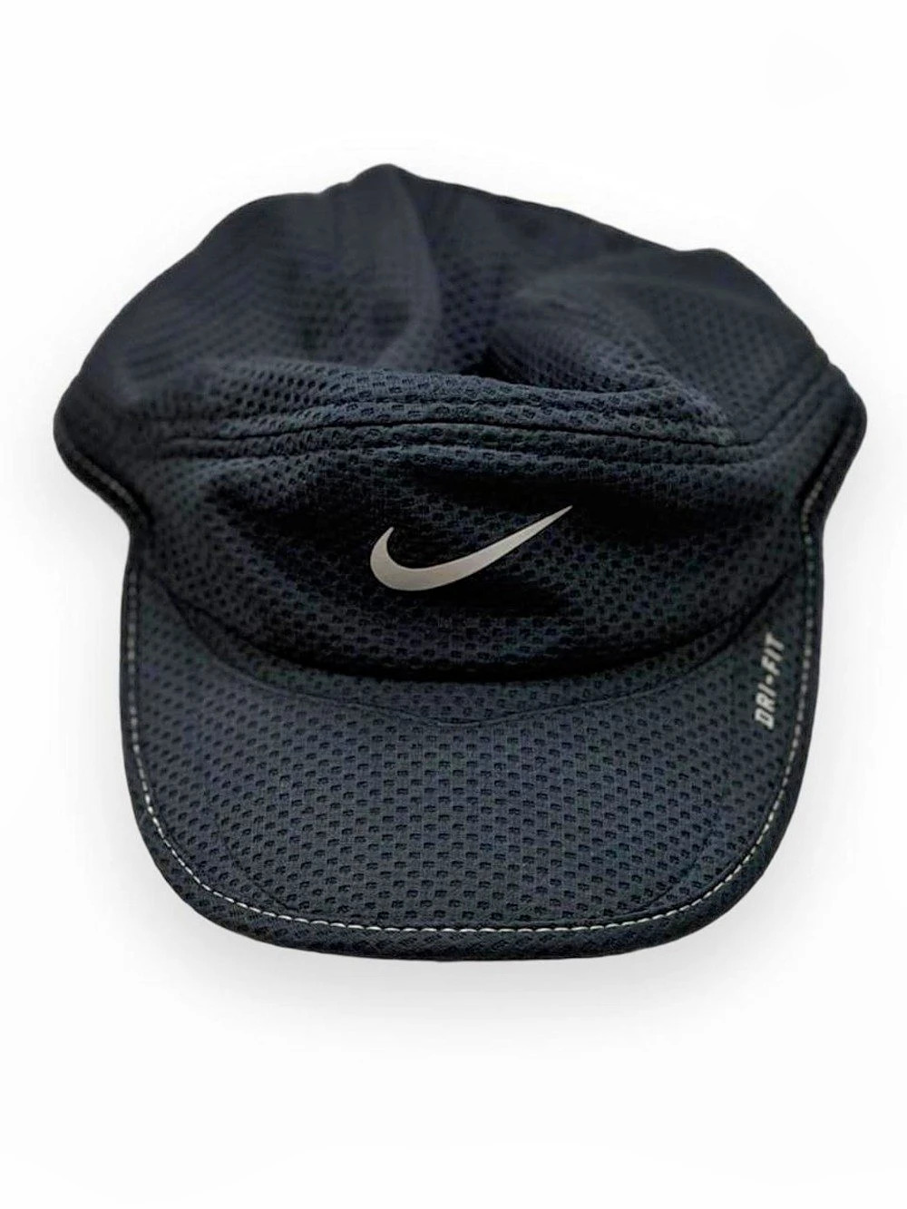 Nike Daybreak Dri-FIT Mesh Running Hat Black Reflective Y2K